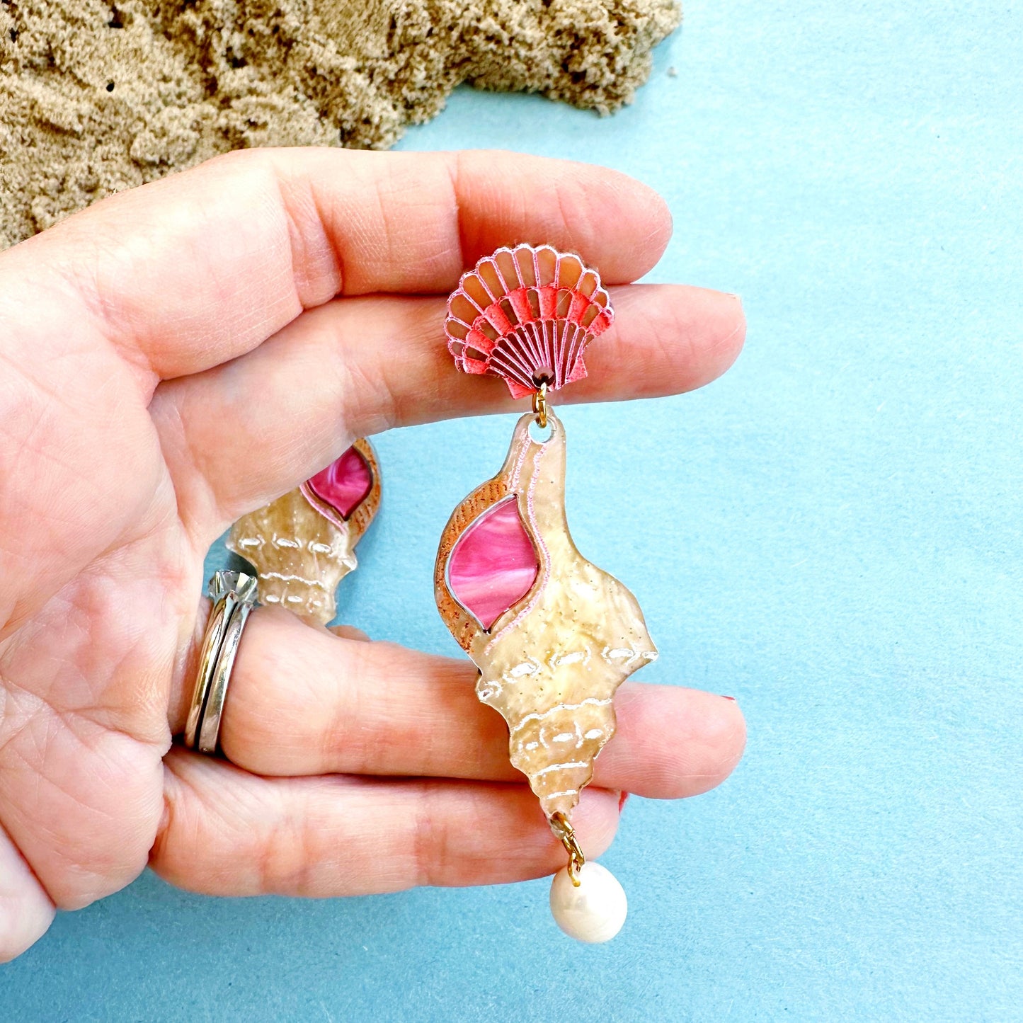 Conch Shell Dangles