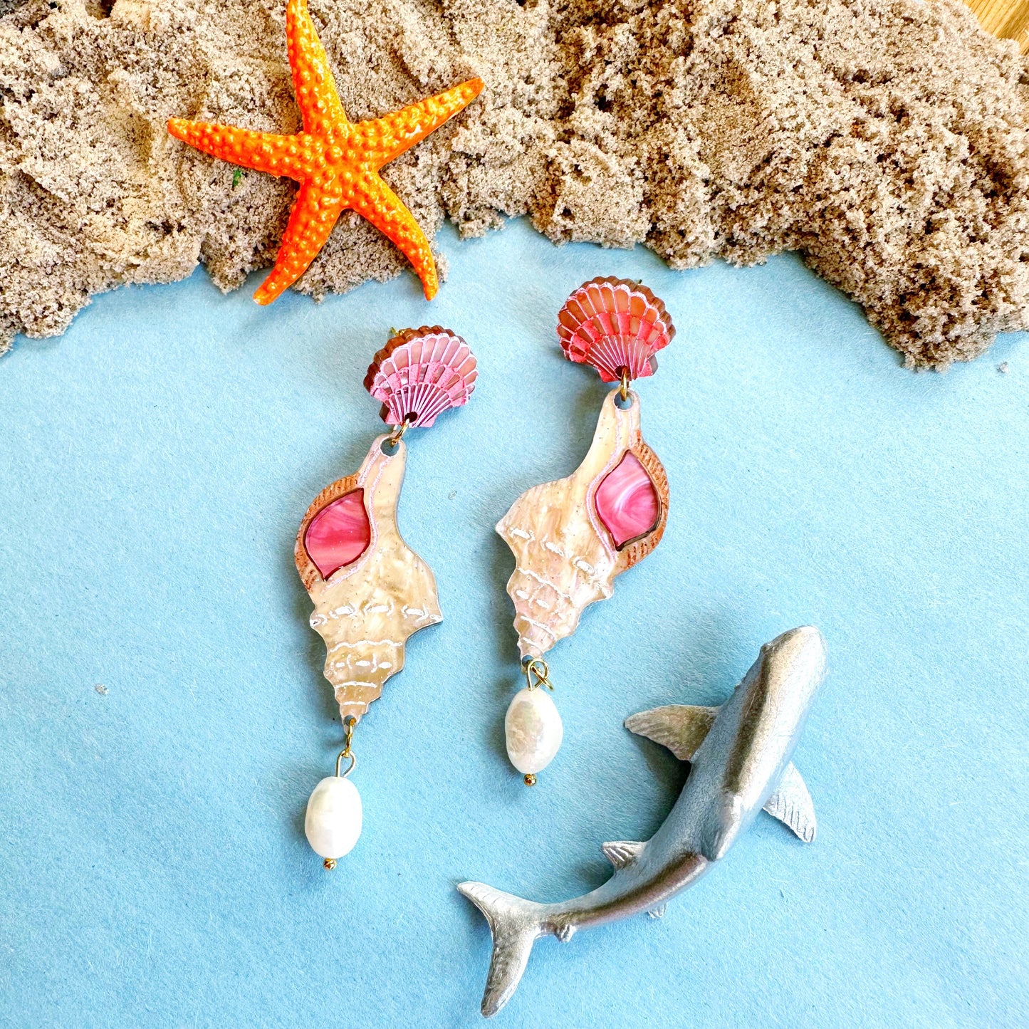Conch Shell Dangles