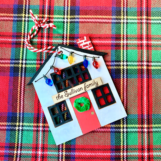 Holiday House Custom Ornament