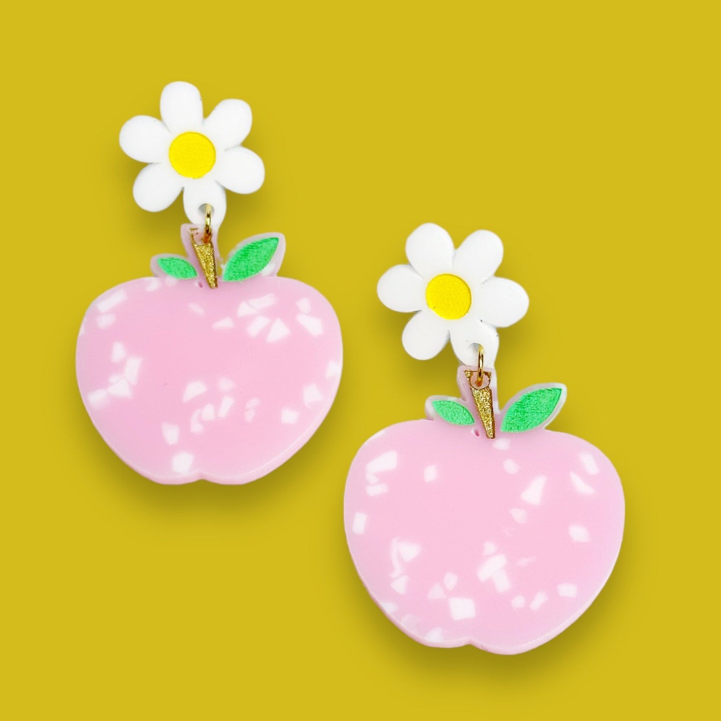 Load image into Gallery viewer, Pink Apple Dangles
