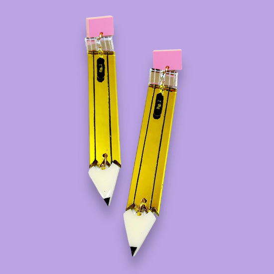 Metallic Pencil Dangles