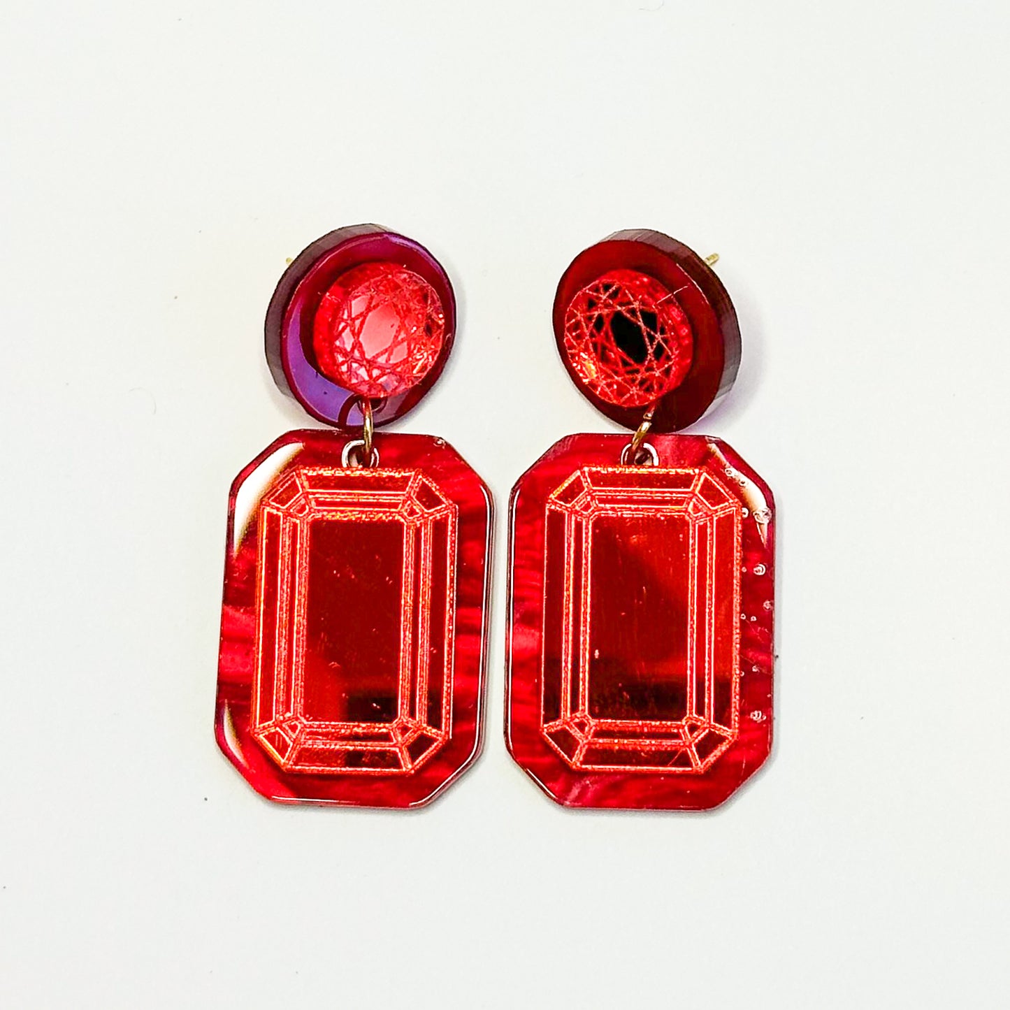 Bejeweled Dangles - Red