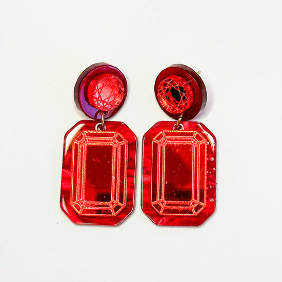 Bejeweled Dangles - Red