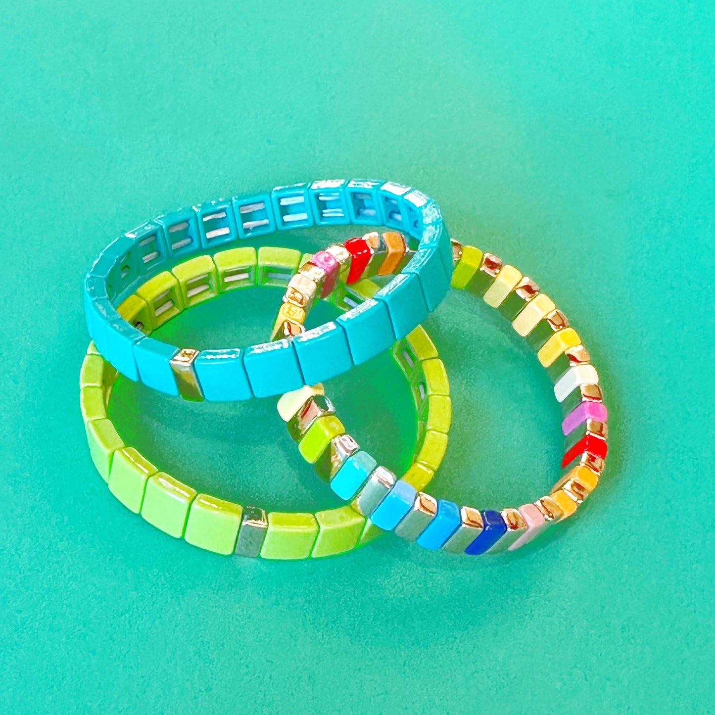 Load image into Gallery viewer, St.Patty&amp;#39;s Tile Bracelet Collection
