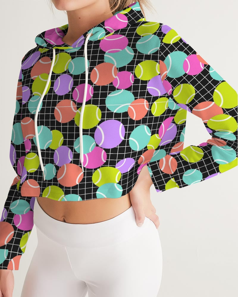 Multi-Color Cropped Adult Tennis Hoodie