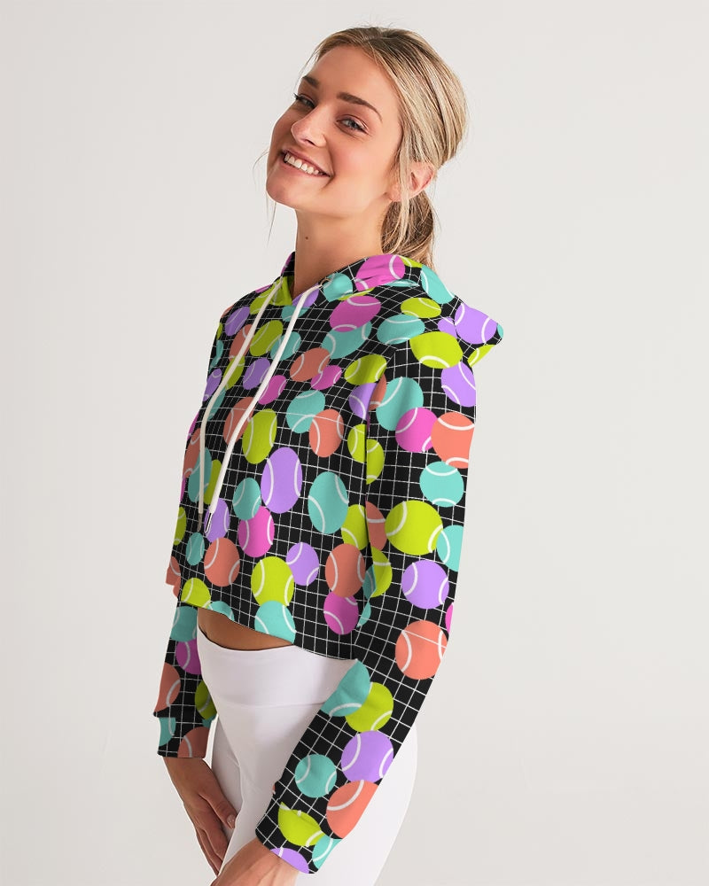 Load image into Gallery viewer, Multi-Color Cropped Adult Tennis Hoodie
