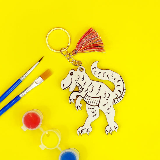 Load image into Gallery viewer, T-Rex Keychain Craft Kit
