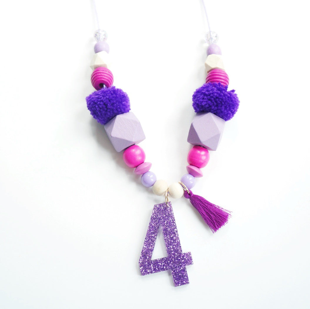 Load image into Gallery viewer, Purple Birthday Necklace
