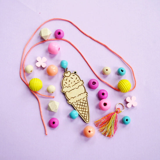 Ice Cream Necklace Craft Kit