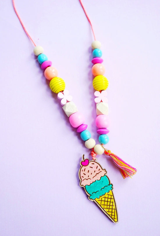 Ice Cream Necklace Craft Kit