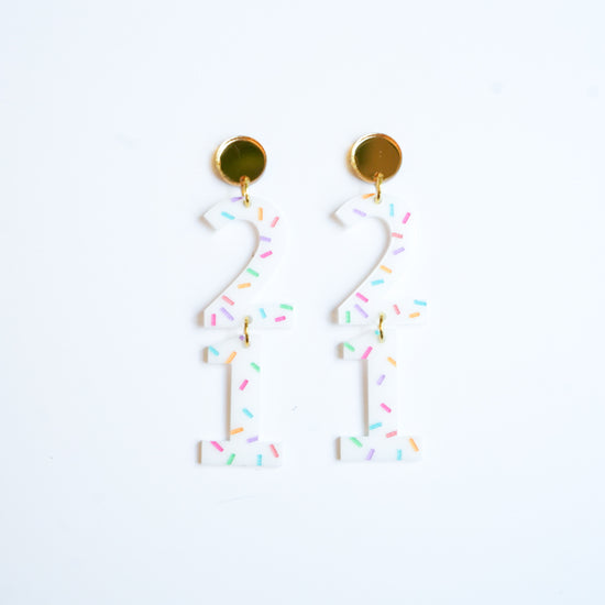 Load image into Gallery viewer, Sprinkles Please Birthday Earrings
